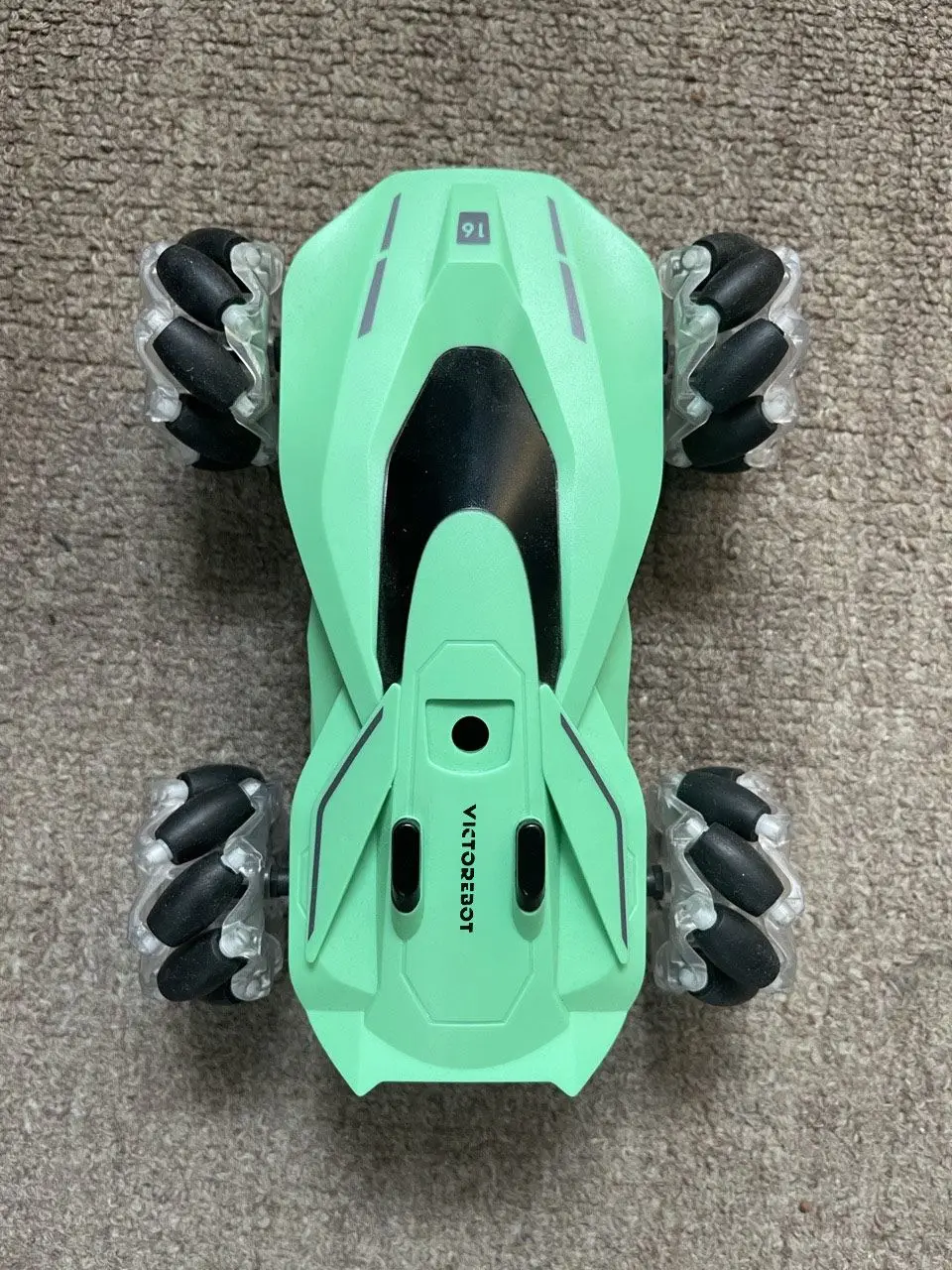 

Victorebot 1/24 4WD Радиоуправляемая машина светодиодный щающаяся на 360 ° радиоуправляемая светодиодная машина с распылитсветодиодный светодиодна...