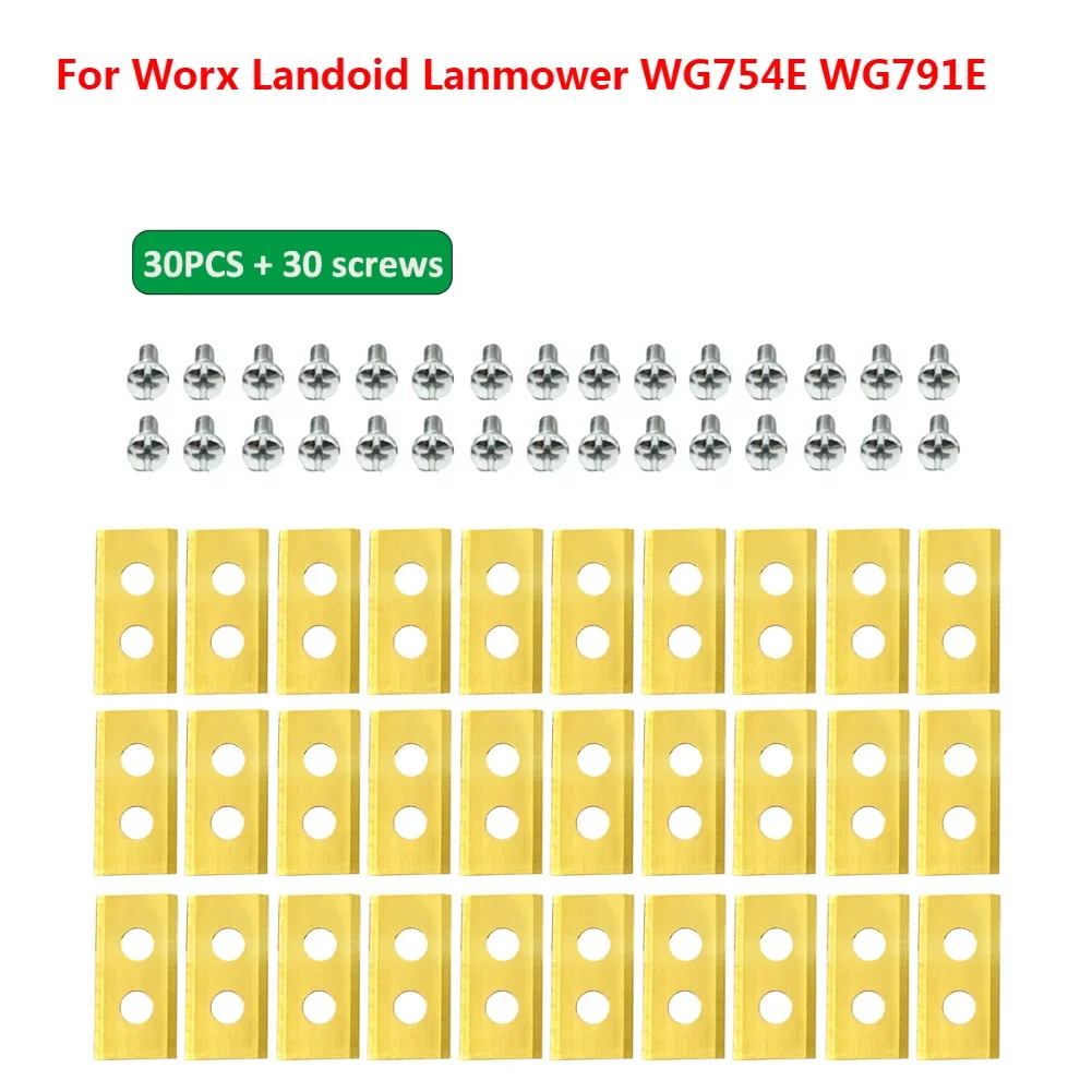 

Сменные лезвия для газонокосилки Worx Landroid 30 шт.