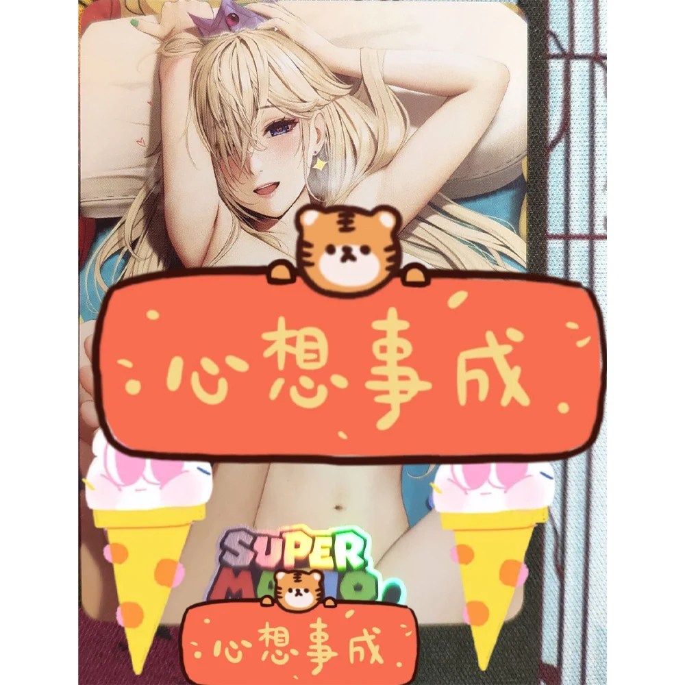 

Super Marios Animation Nude Sexy Card Kawaii Girl Princess Peach Gentlemen Flash Card Collection Card Anime Peripheral 63*88mm