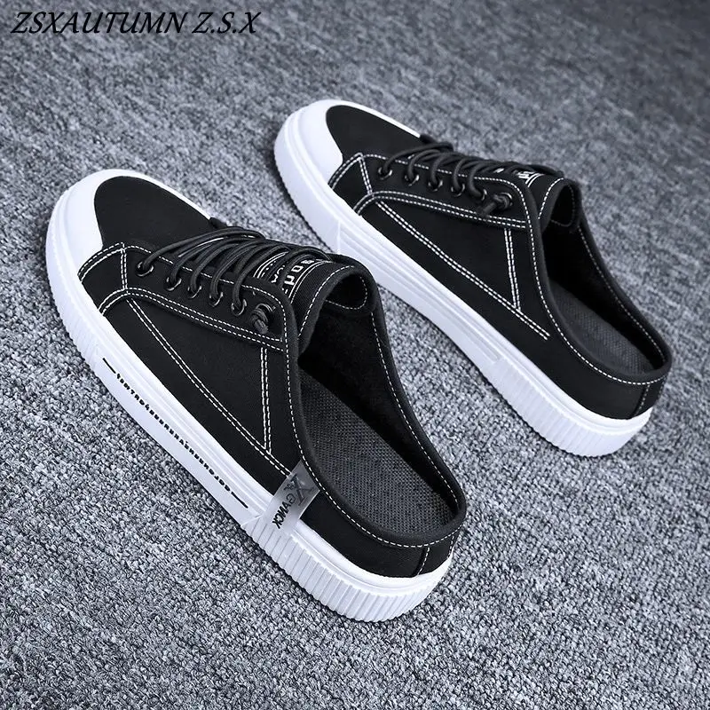 НОВИНКА 2025 года парусиновая обувь мужские летние туфли без каблука повседневная