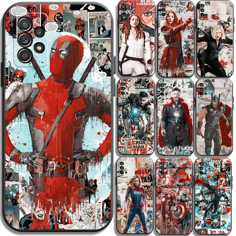 

Marvel Iron Man Phone Cases For Xiaomi Redmi K40 Gaming K40 Pro K30 Pro K40 Pro Plus Redmi K20 K30 Soft TPU Coque Back Cover