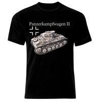 wwii wehrmacht panzer pzkpfw 2 tank t shirt high quality cotton loose big sizes breathable top casual t shirt s 3xl