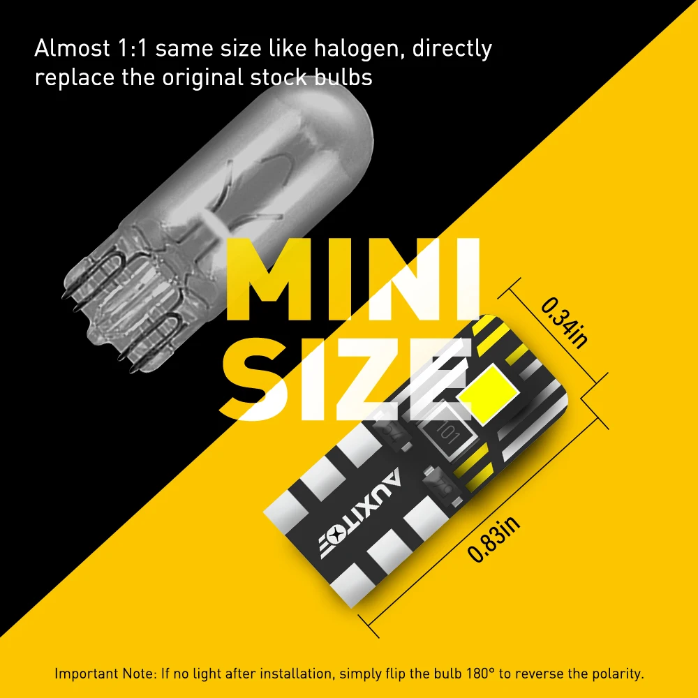 10X T10 W5W светодиодный Canbus без ошибок Автомобильная фонарь для Ford Focus 2 3 Fiesta MK2 MK3 Mondeo