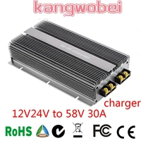 30a 12v24v to 58v 1740w ce rohs certificat boost step up converter for lead acid ncm auxiliary battery charger