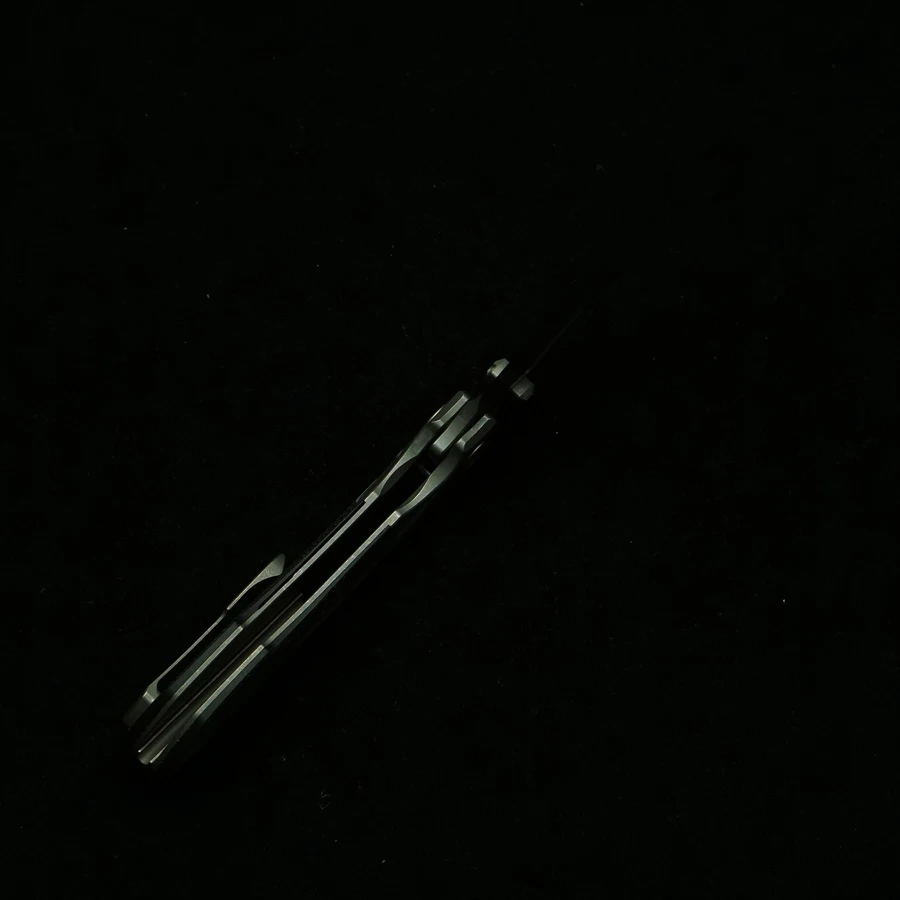 Фото Новый складной нож LEMIFSHE Voodoo из стали N690 с рукоятью из микарты и титана, многофункциональный инструмент EDC для активного отдыха, кемпинга, кухни и выживания №4