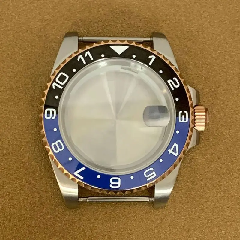 42mm SUB Watch Case Fits MIYOTO 8215 2813 Japan Automatic Movement 28.5mm-29mm Dial Sapphire Crystal Glass Men's Diving Cases