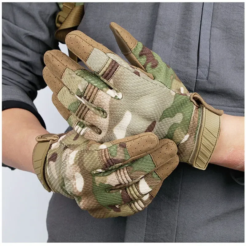 

Tactical Gloves Military Airsoft Shooting Gloves Army Combat Hunting Paintball Anti-Skid Multicam Touch Screen Full Finger Glove