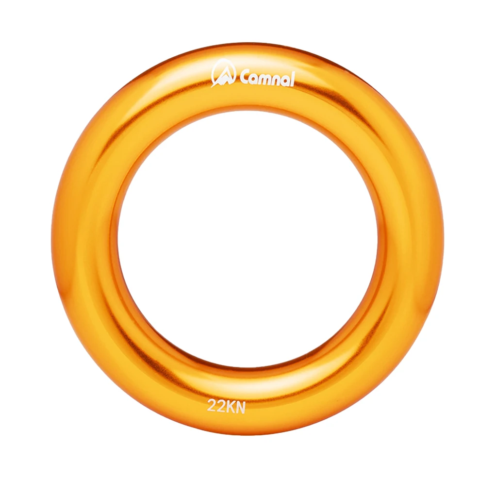 

Climbing Belay Device Exquisite Fixing Accessories Reliable Rappel Rings Metal Ring for Outdoor Sport Red, Small