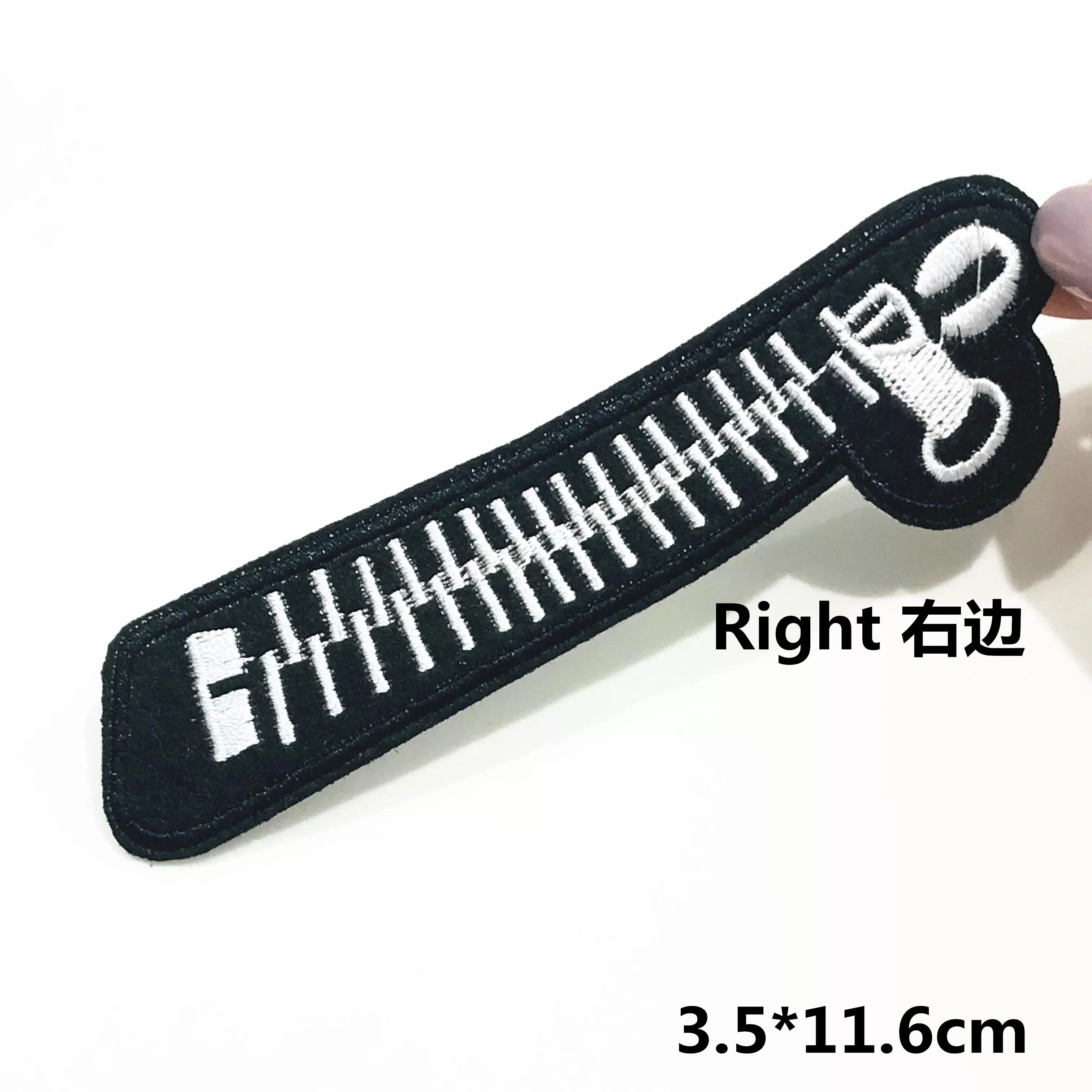 D&ampD 5Pcs/set Black Cool Zipper DIY Embroidered Iron On Patches for Clothing Backpack Stickers Sew Badges Patch - купить по
