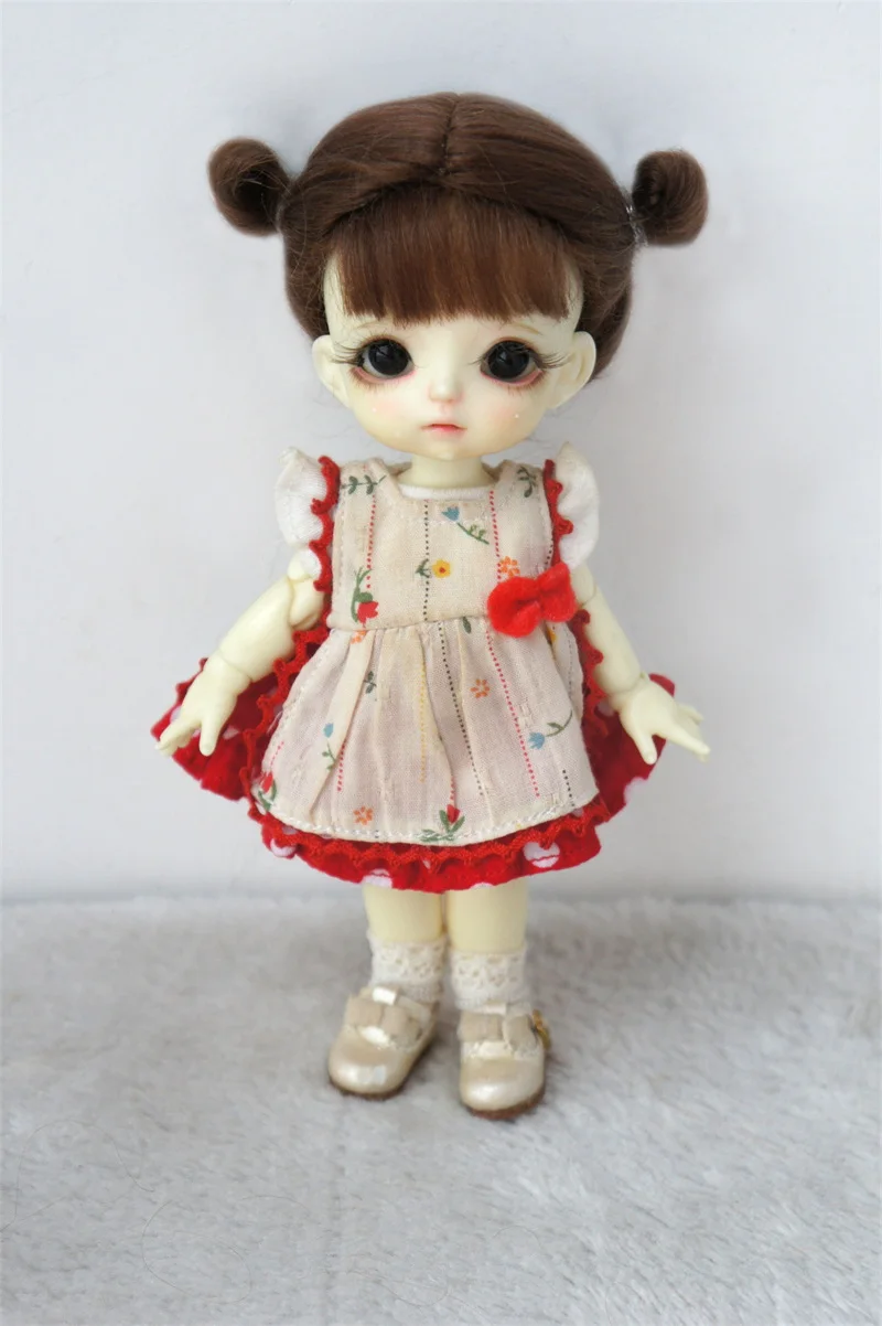 Топ JD666 1/8 Желтый кукольный парик Lati для окружности головы 13-15 см OB11 Модные волосы