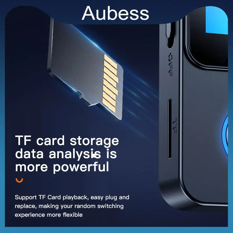 

Black Audio Adapter Lossless Sound Audio Receiver Supports Remote Camera With Lcd Screen Music Media Player C33 5v 1pc