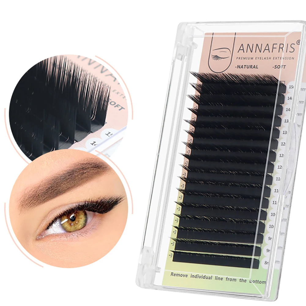 

Natural Long Thick Eyelashes Extensions High Quality Matte Idividual False Lashes Professional Tools L/l+/lc/ld/lu(M) Curl