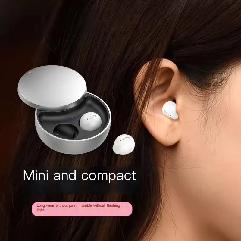 

Invisible True Wireless Earbuds Bluetooth Earphones Waterproof Sleep Earpiece Wireless Headphones For Sport Music Mini Headset