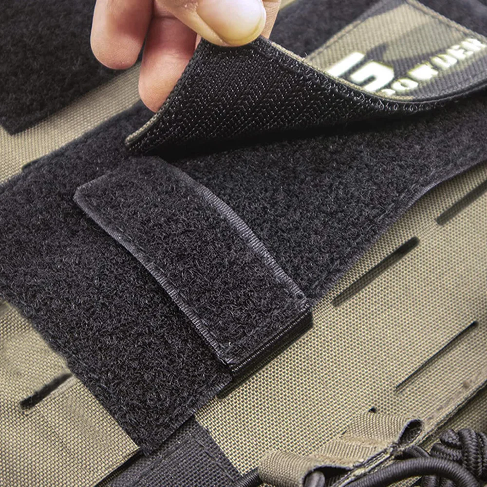 New Tactical Vest Molle Hook&Loop Converter Ribbon Adapter Panel For Attching ID Patches DIY Patch Badge