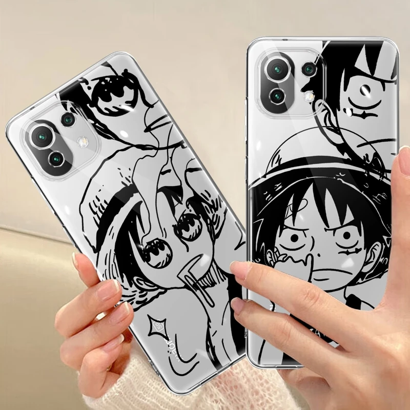 

Phone Case For Xiaomi Mi 13 M5s POCO X3 NFC 11T 5G M5 11 Lite 12T Pro 9T POCO M3 10T Note 10 12X F3 Dark One Piece Anime Luffy