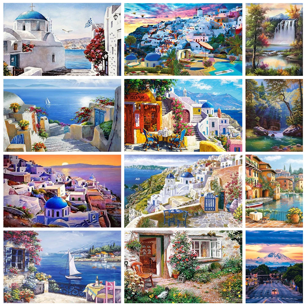 

Алмазная мозаика 5D «сделай сам» с изображением пейзажа