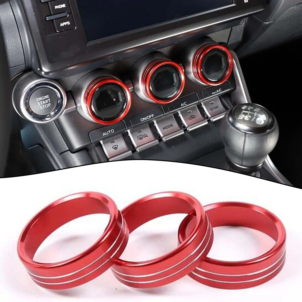 

Brand New Car Spare Parts High Quality New Style Knob Trim Ring Knob Trim Ring AC Knob Alloy Ring Center Console
