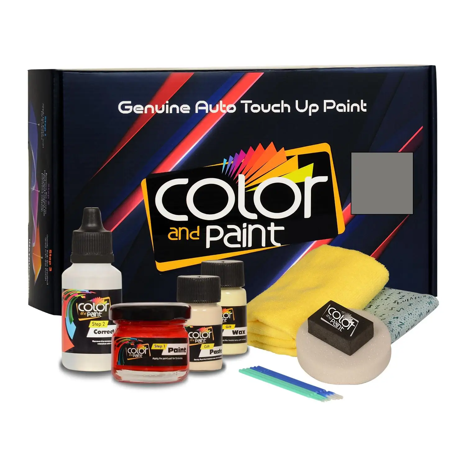 

Color and Paint compatible with Renault Automotive Touch Up Paint - GRIS RAFALE 2 MET MAT - 11009 - Basic Care
