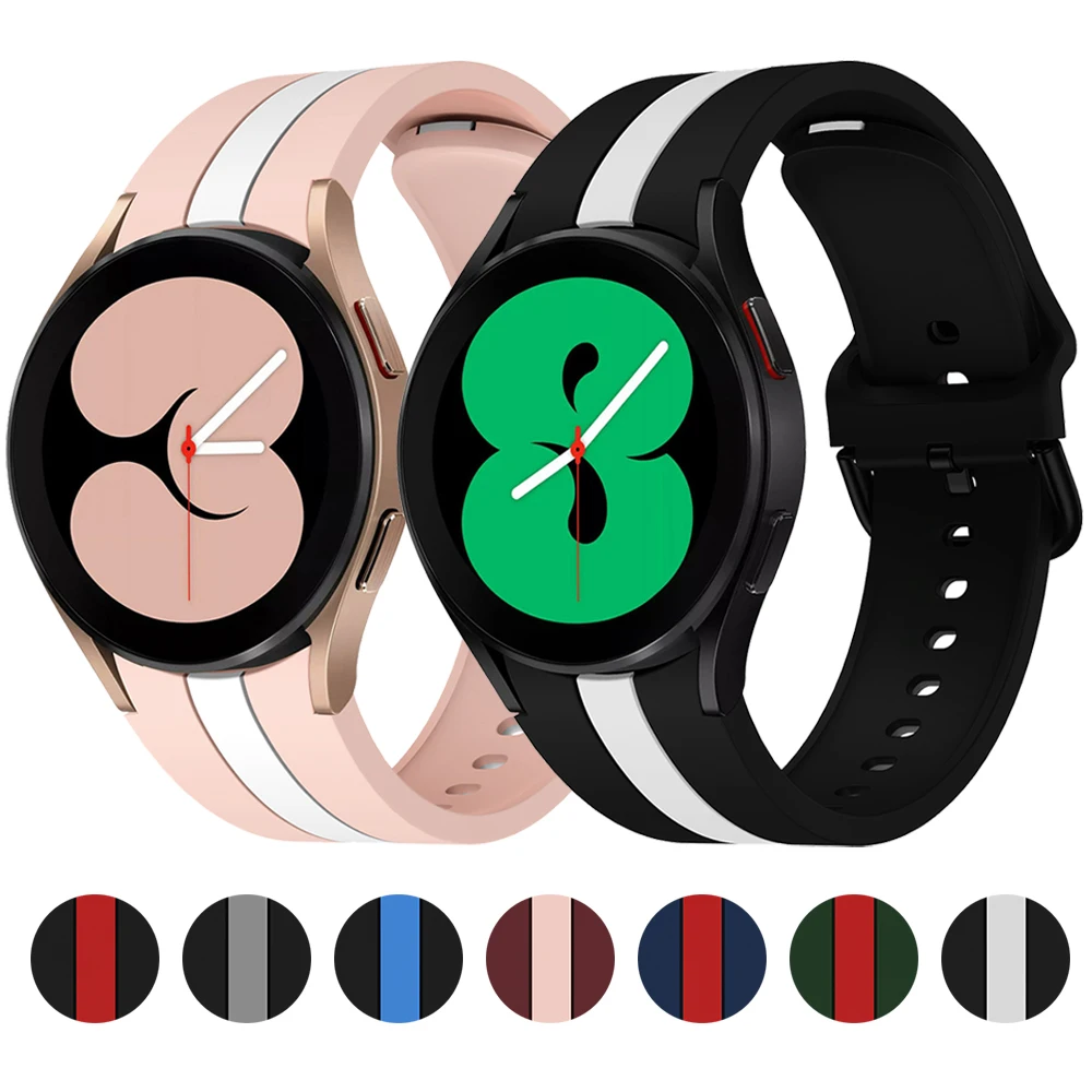 

Multicolor Watch Strap for Samsung Galaxy Watch 5 Pro 4 Classic 40MM 44MM 42MM 46MM Silicone Bracelet Band Strap Replacement