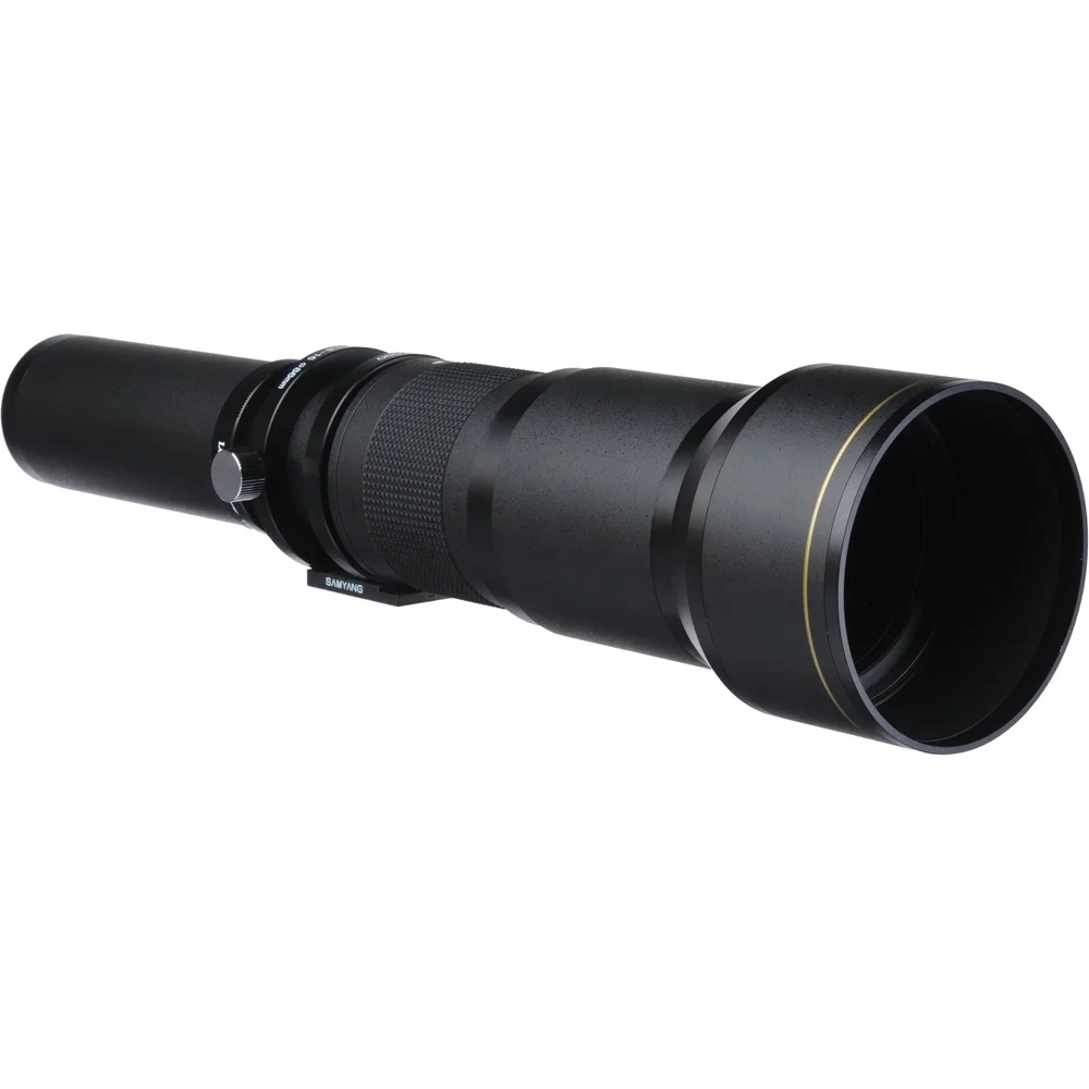 

Manual fixed focus 650-1300mm f/8-16 Telephoto Zoom camera lens with 2x Teleconverter (=650-2600mm)