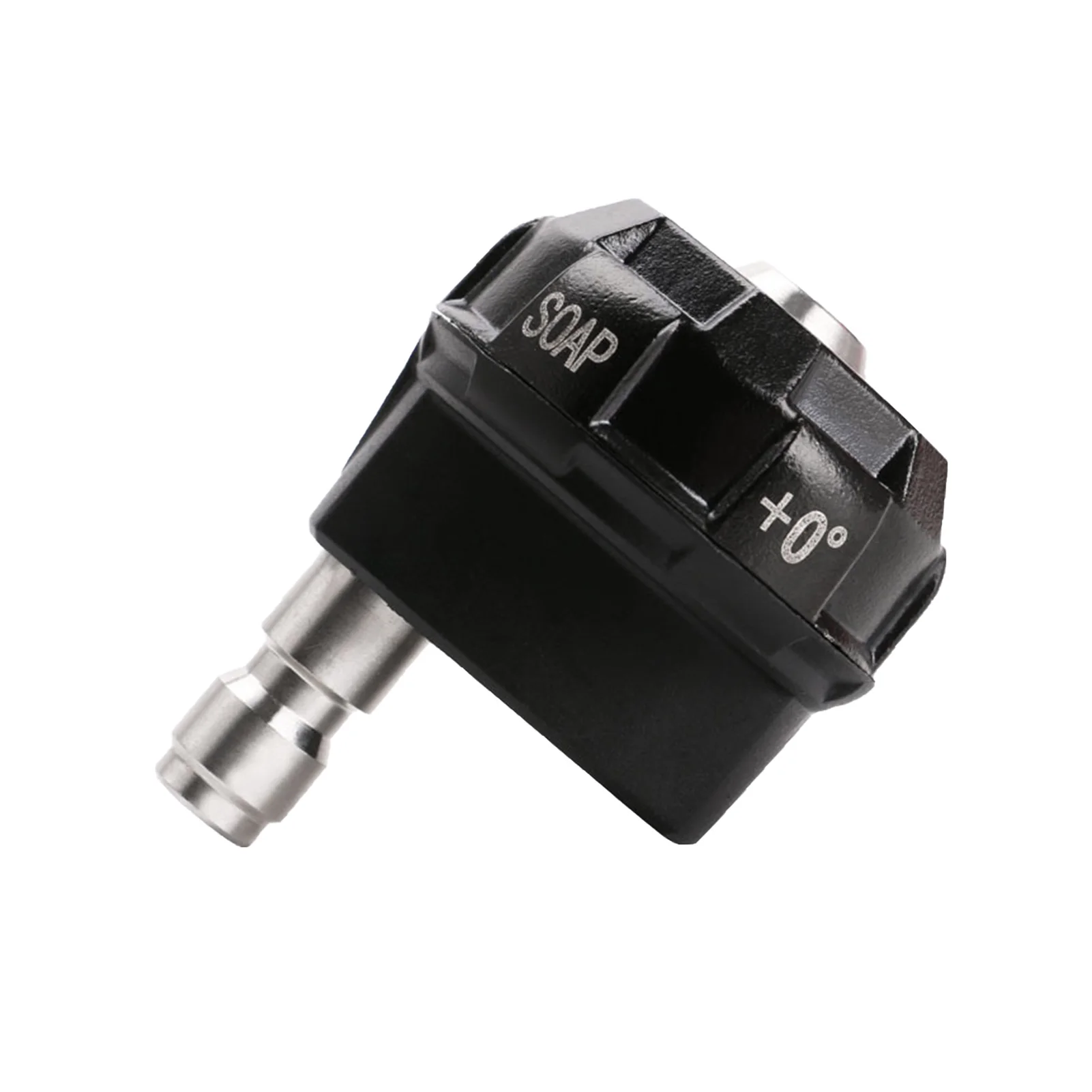 

6 In 1 Black Spray Aluminum Alloy Practical Pressure Washer Nozzle Quick Connect Tips Adjustable Multifunctional For Car Wash