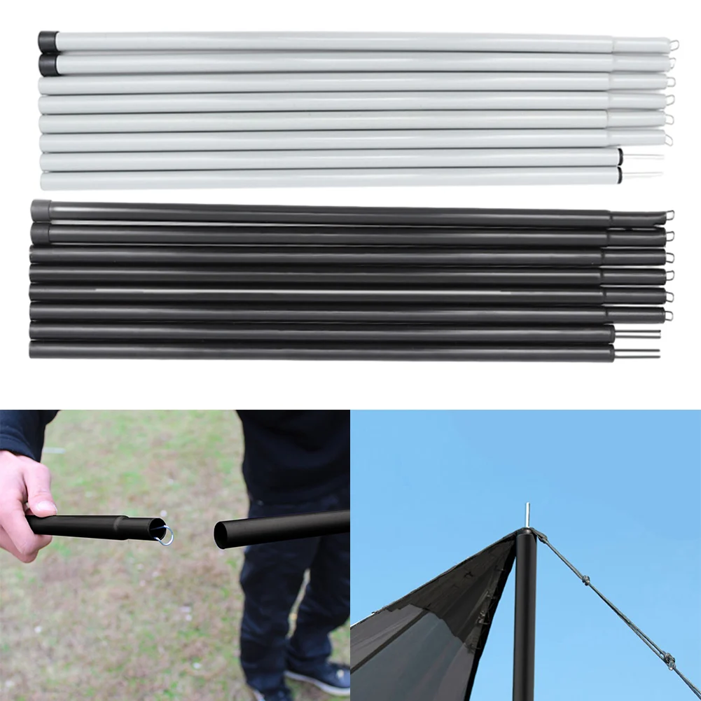 

Camping Tent Poles Tarp Pole Canopy Pole Adjustable Rods For Canopy Tarp Shelter Outdoor Tents Accessories