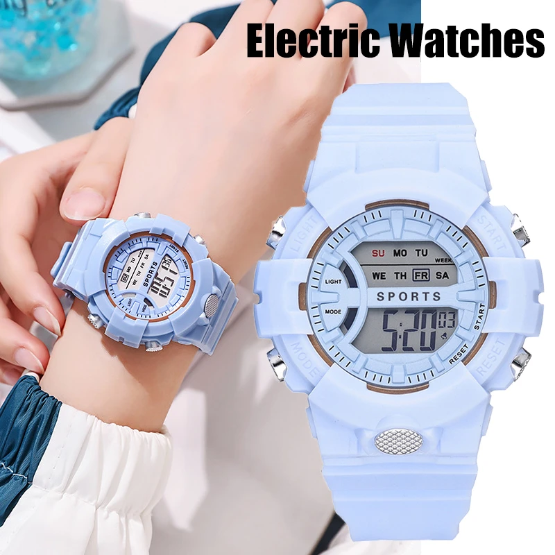 

2023Fashion ElectronicWomen Men LED Digital Sports Watches for Kids Girl Boy Student Wristwatch Colorful Waterproof Watch New