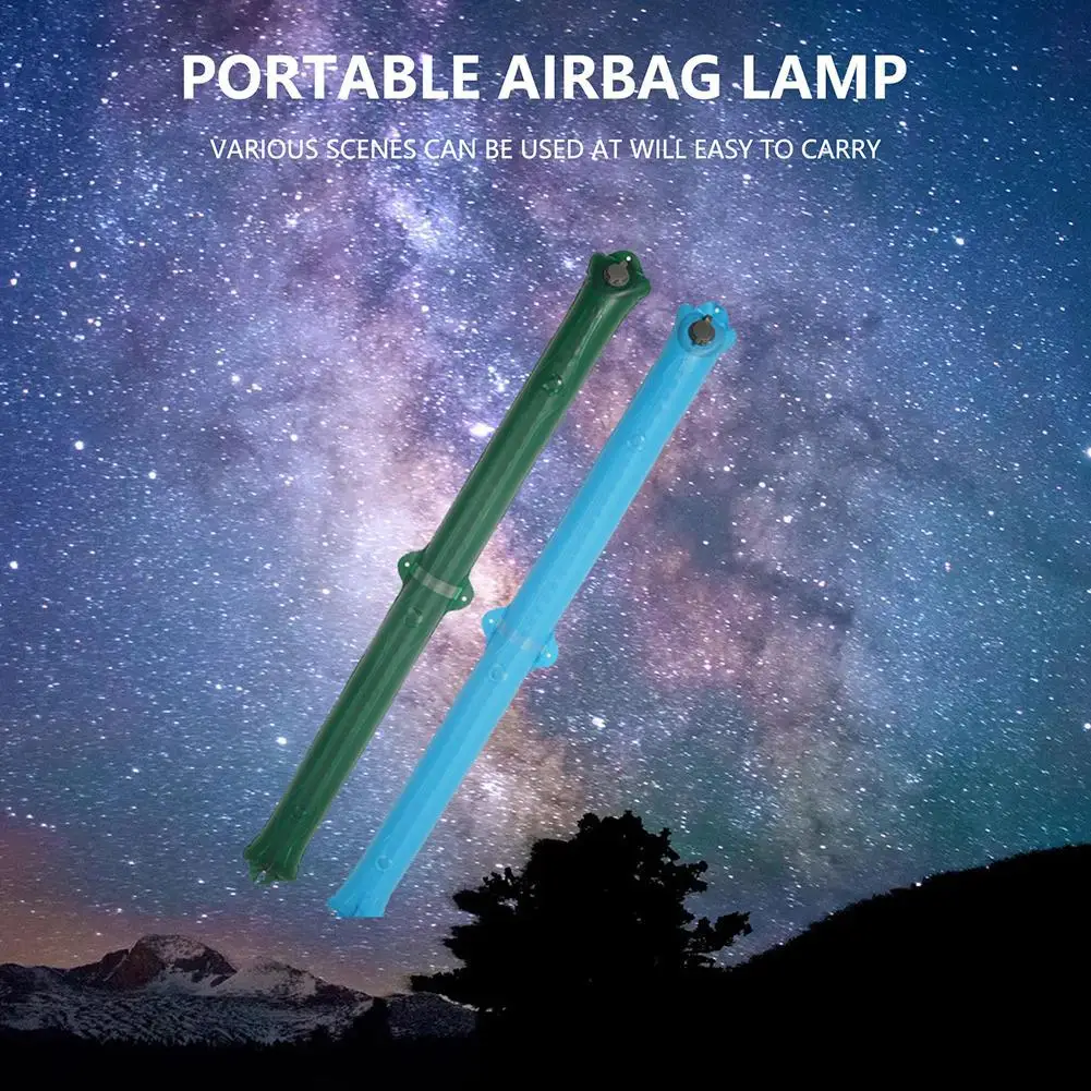 

2Pcs Outdoor Inflatable Camping Lantern Lamp Folding Usb Magnet Led Tube Light Portable Dimmable Tent Lights
