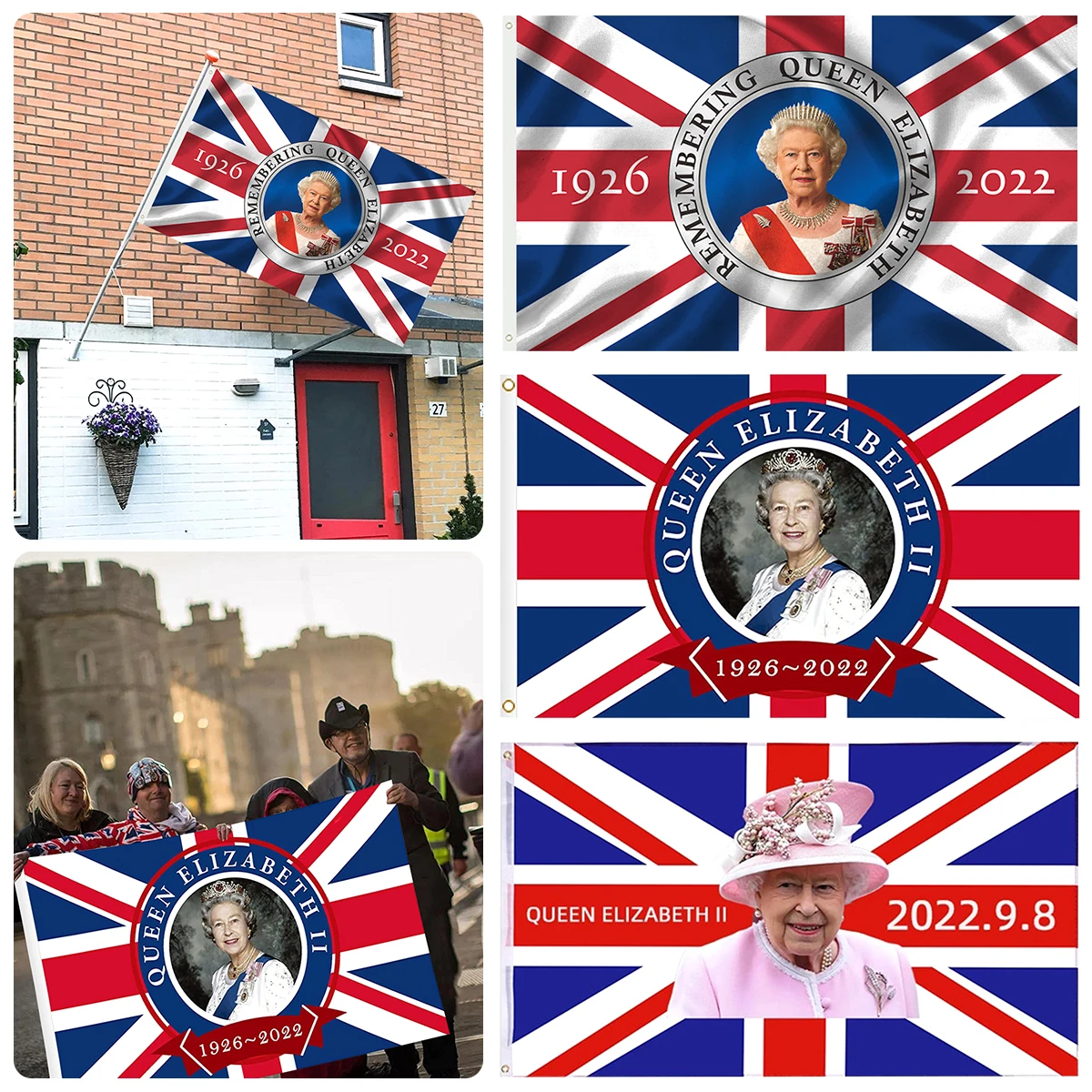 

Флаг королевы Елизаветы 5x3 фута, полиэстер, большой Траут, Елизавета II, баннер, погодостойкий праздничный флаг королевы Великобритании