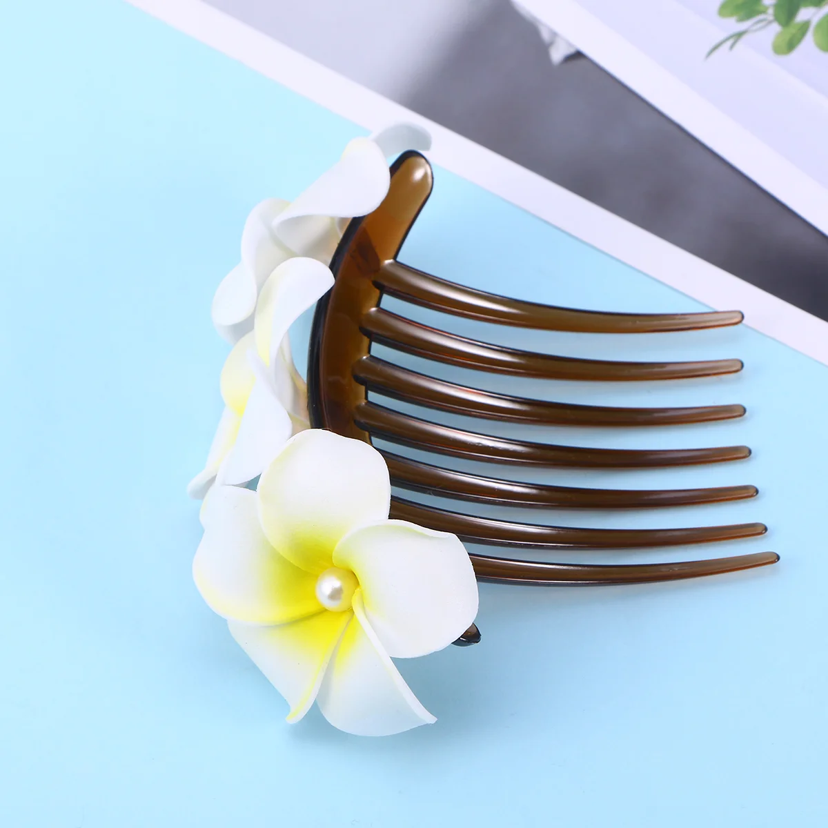 

Bridal Hair Comb Bride Insert Women Hairpin Headdress Wedding Headpiece Pearl Clip