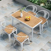 Outdoor Balcony Patio Furniture Iron Small Table and Chair Combination Nordic Leisure Courtyard Garden Luxury Tables and Chairs