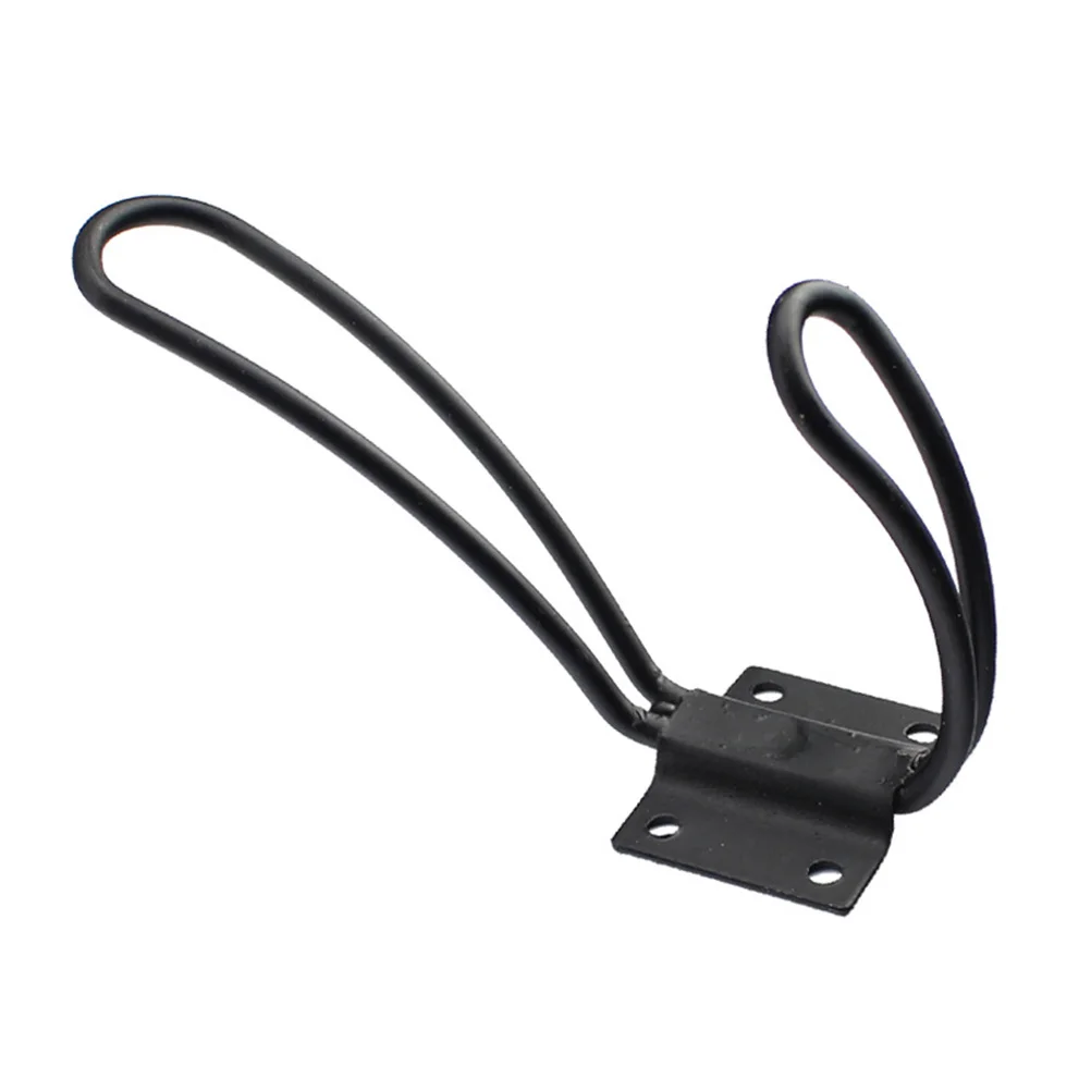 

10 Pcs Bathroom Towels Hanger Wall Mounted Hooks Coat Clothes Screw-in Clothes-hook Black