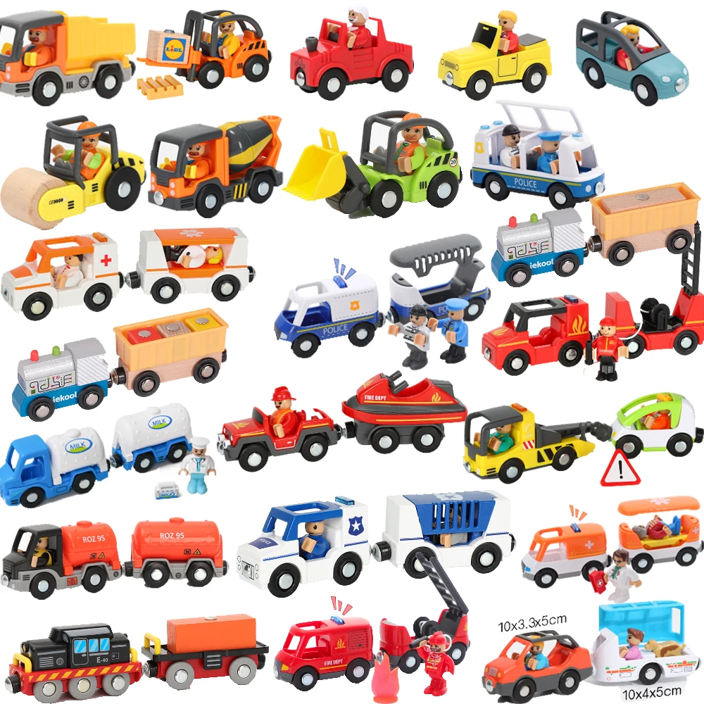 

Деревянный трек Электрический локомотивный поезд Магнитный автомобиль игрушка для всех брендов деревянный трек железной дороги игрушки для детей обучающие игрушки