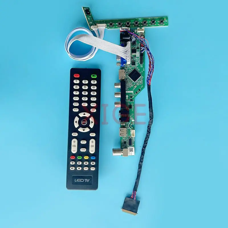 

For N133FGE CLAA133UA01 LCD Driver Controller Board Laptop Matrix LVDS 40-Pin TV Analog USB+AV+HDMI+VGA Kit DIY 13.3" 1600*900