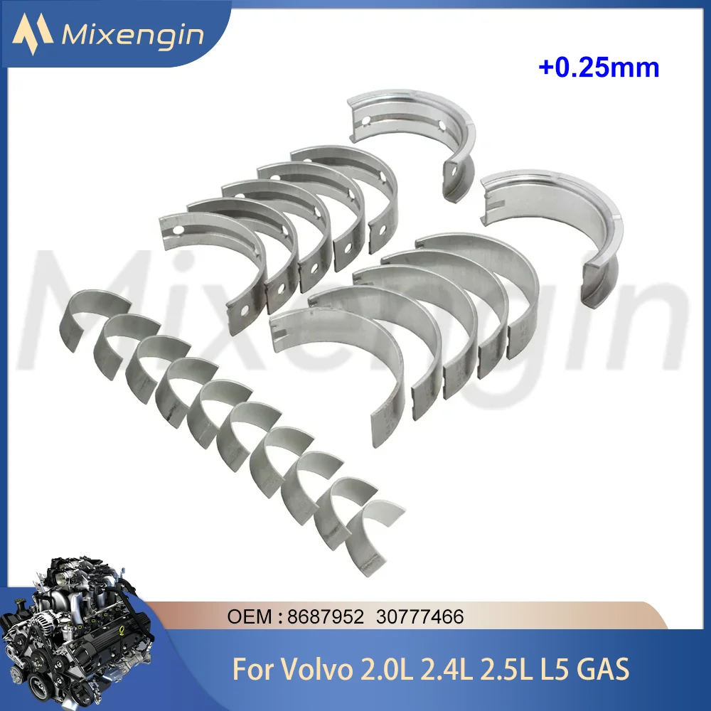 

Комплект подшипников главного и шатуна двигателя для B5254T 97-18 Volvo C30 C70 S40 S60 S70 S80 V40 V50 V60 V70 XC60 XC70 2.0L 2.4L 2.5L L5 GAS