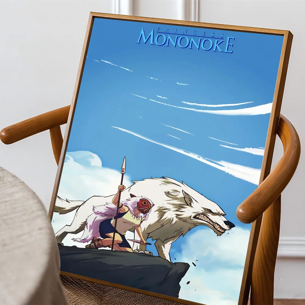 Мультфильм аниме девушка M-Mononoke H-Hime постеры липкие HD качество настенное