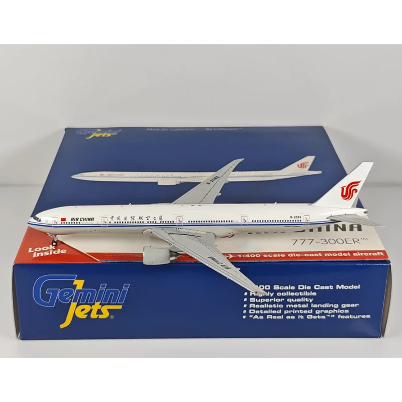 Фото GeminiJets масштаб 1/400 Air China B777-300ER B-2086 литая под давлением модель самолета из сплава Коллекционный декоративный орнамент №1