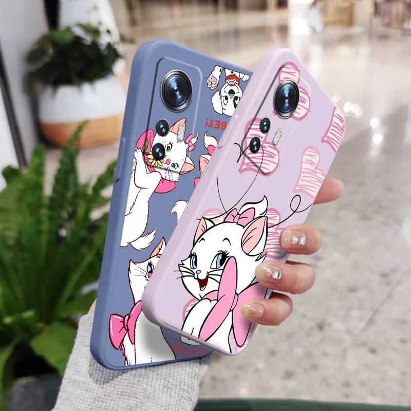 

Disney Mary Cat Cute For Xiaomi Mi 12 11 10 11T 10T 9T 9 8 Note 10 Ultra Pro Lite TPU Soft Silicone Black Phone Case