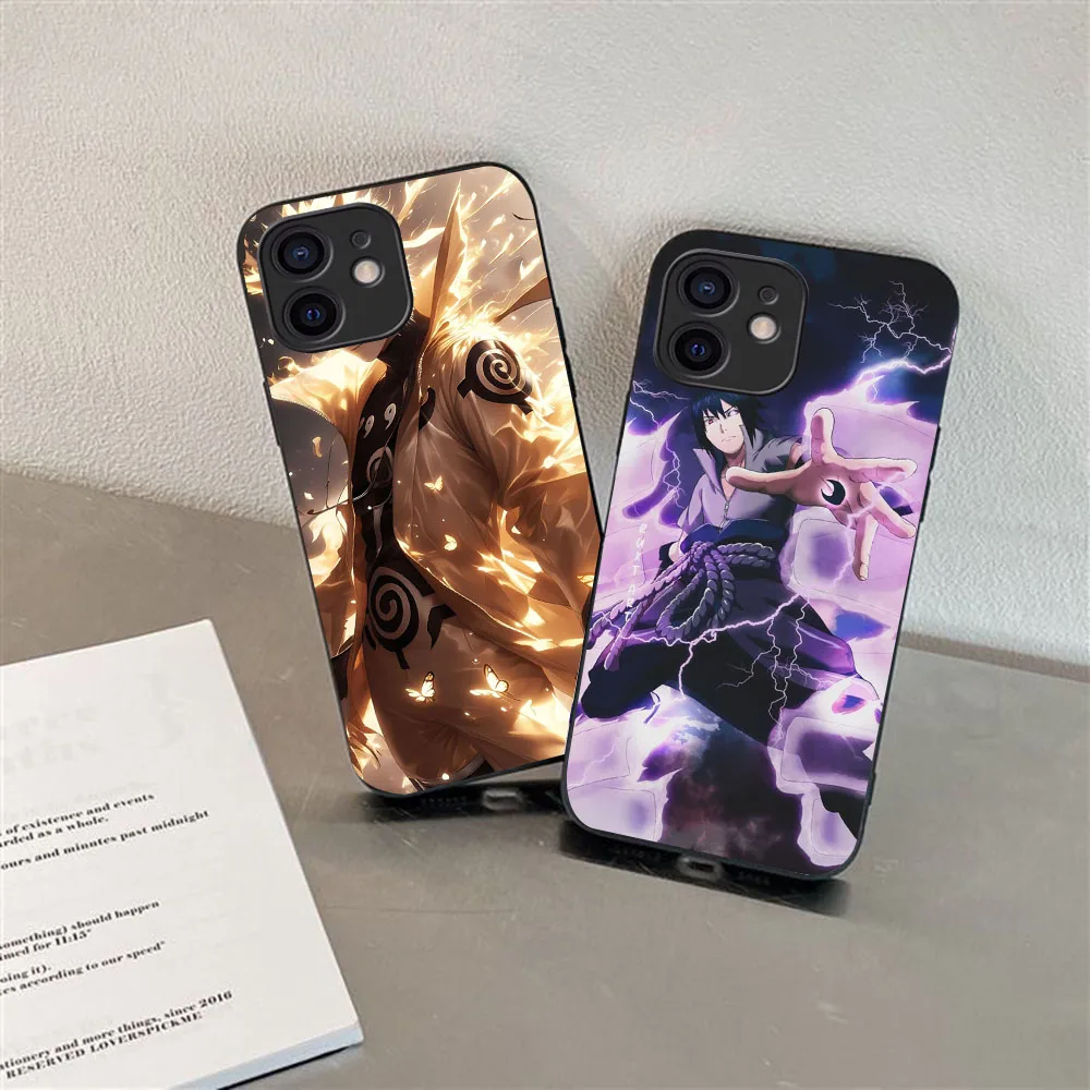 WRA-18 Narutos Черный гибкий чехол из ТПУ для Moto G9 10 20 22 30 31 40 41 42 50 51 52 60 71 100 Plus Power