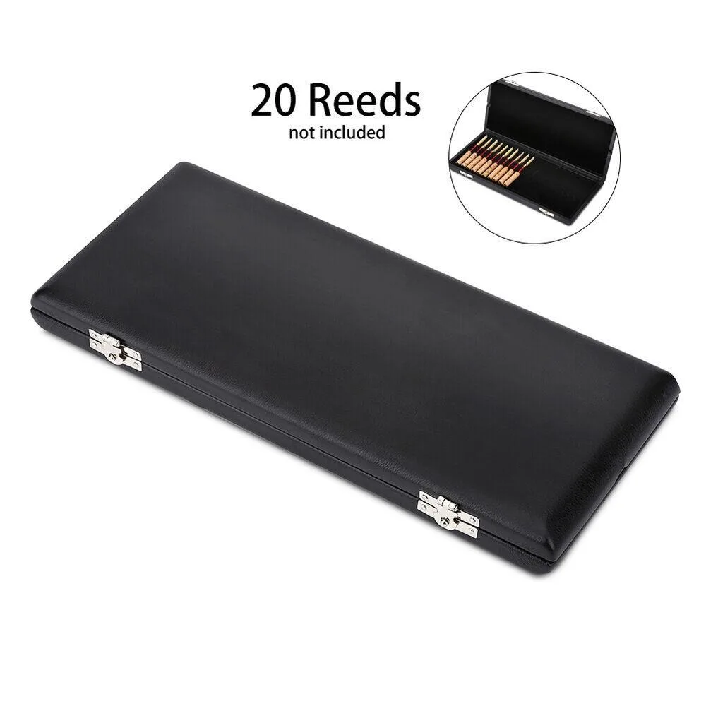 

Solid Reed Case Durable Stable Safe Reed Organizer PU Leather Cover 20pcs Oboe Reeds