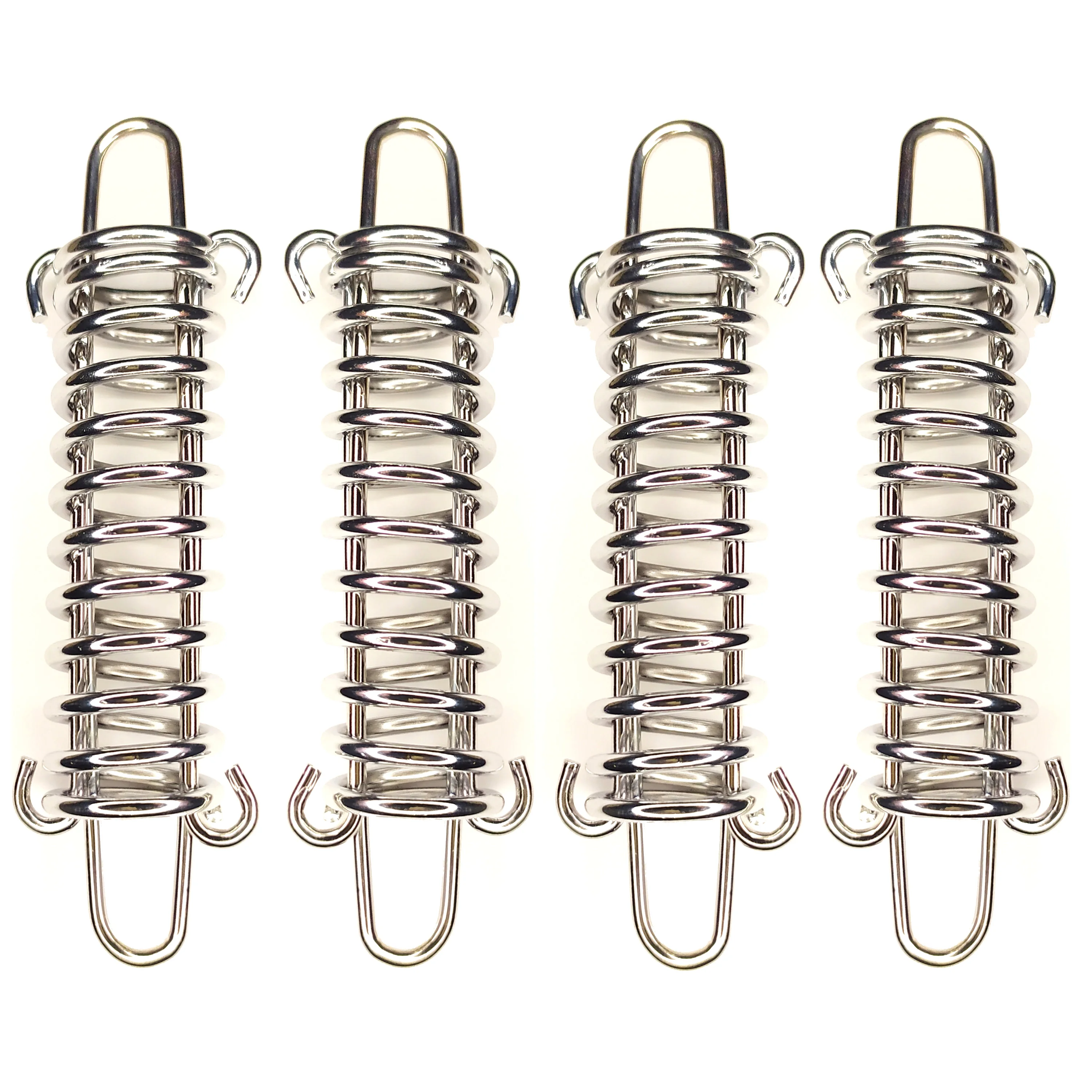 

4Pcs Shade Sail Spring Buckle Awning Fixed Hook Tent Rope Fixed Buckle Windproof Stainless Steel Tensioner for Outdoor Camping