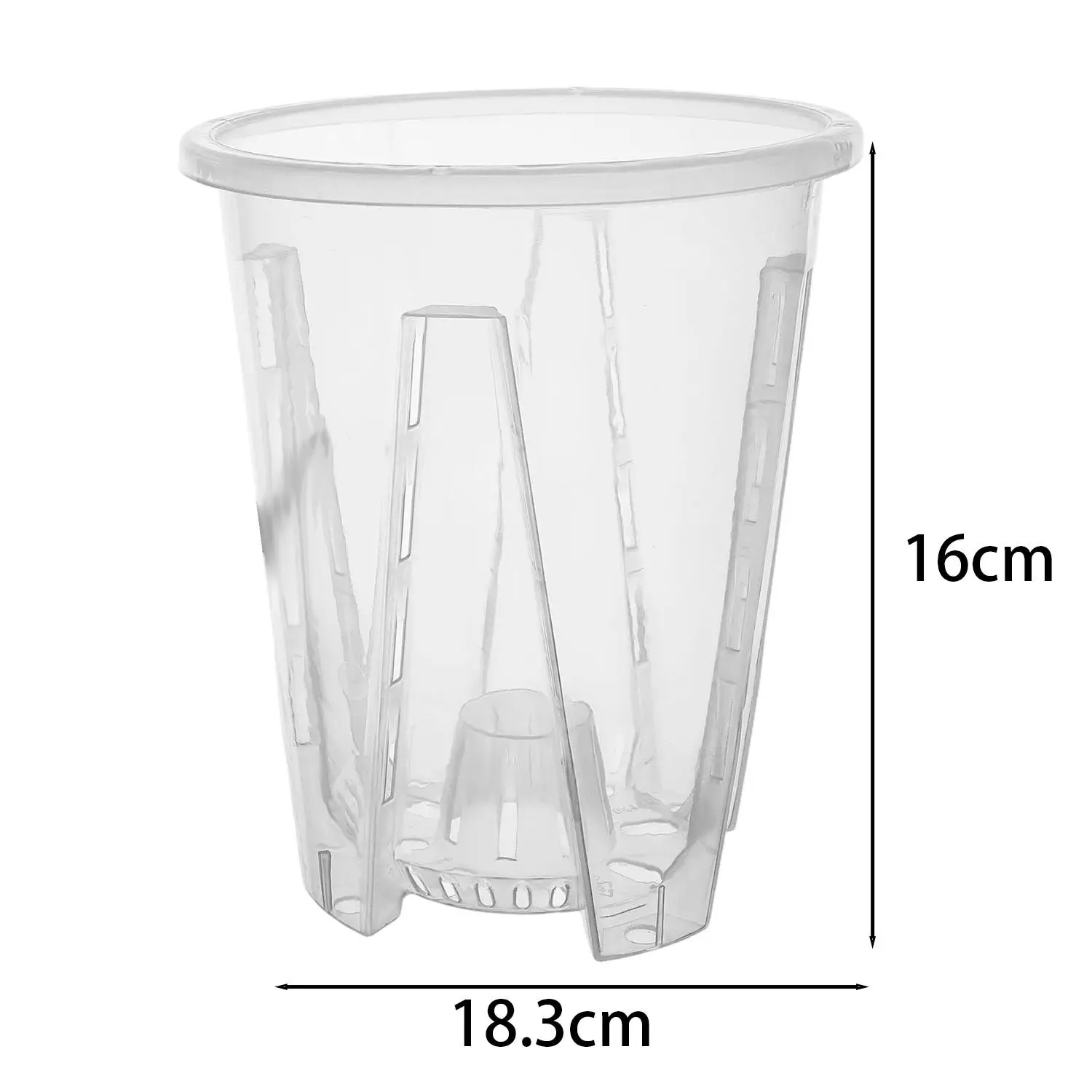 

Прозрачный пластиковый горшок для орхидей