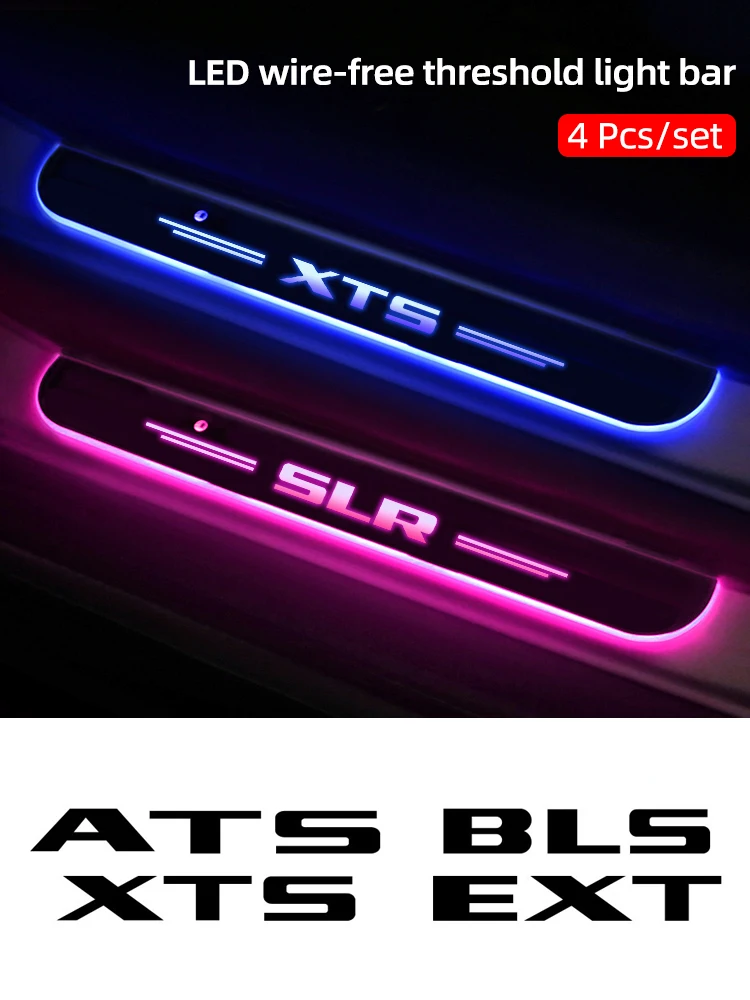 

Custom Wireless LED Door Sill Ambient Light for Cadillac ATS BLS CT4 CT5 CT6 CTS Escalade EXT SLR SLS SRX STS XT4 XT5 XT6 XTS