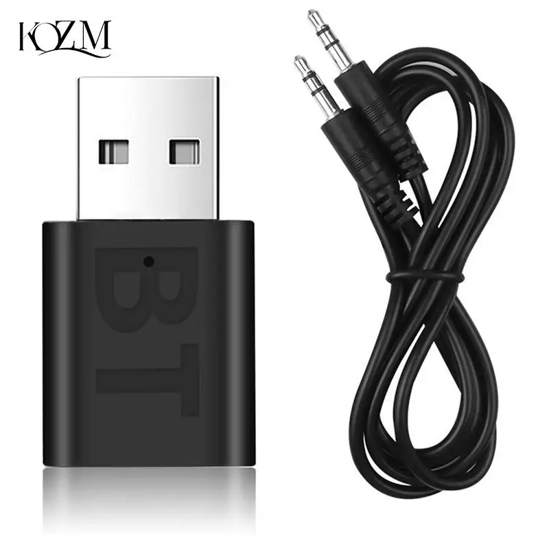 

New USB Wireless Bluetooth 5.0 Receiver Transmitter Adapter Music Speakers 3.5mm AUX Car Stereo Audio Adapter For TV Headphone