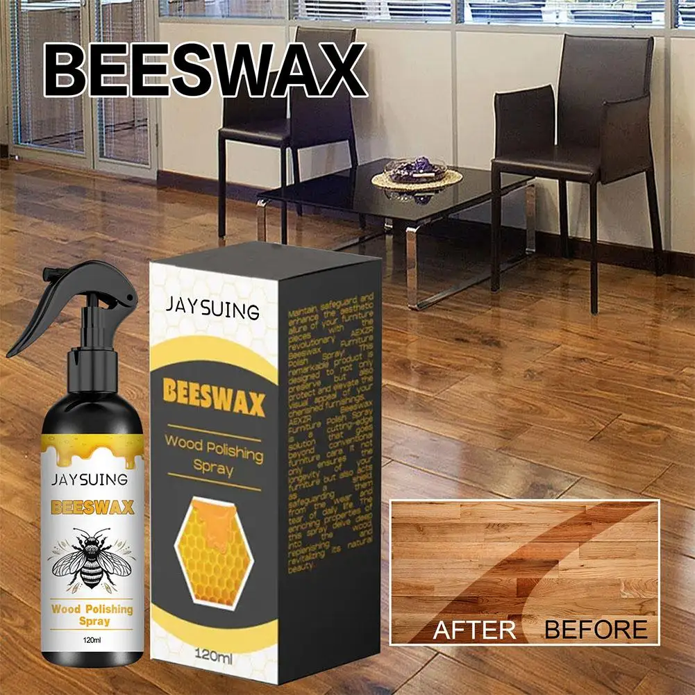

Beeswax Polish Spray For Wood Floor Stain Remover Scratches Repair Cleaning Agent Furniture Cabinets Polishing Brighten Car R6G3