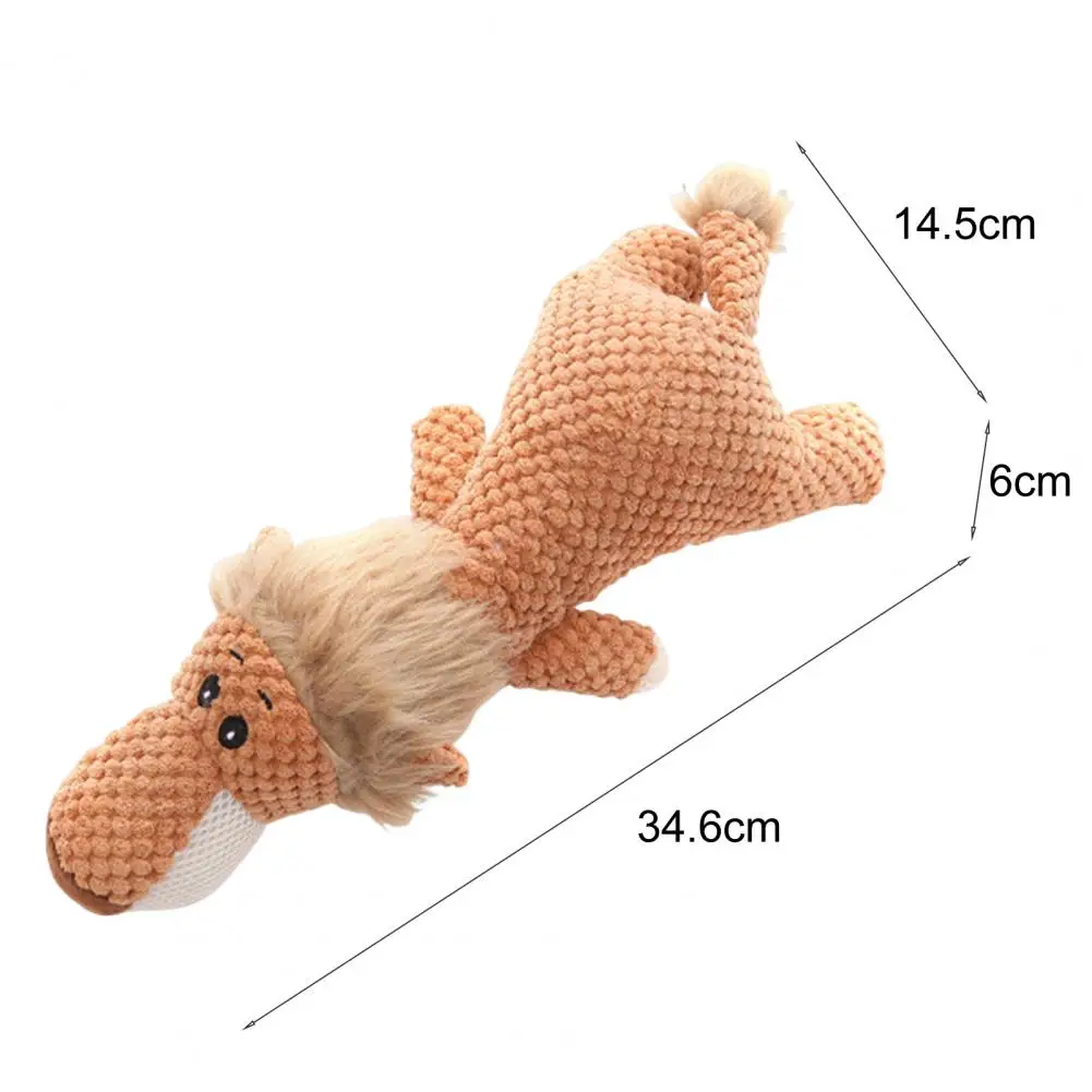 Писклявая плюшевая игрушка для собак мягкие игрушки в виде льва/волка/слон с