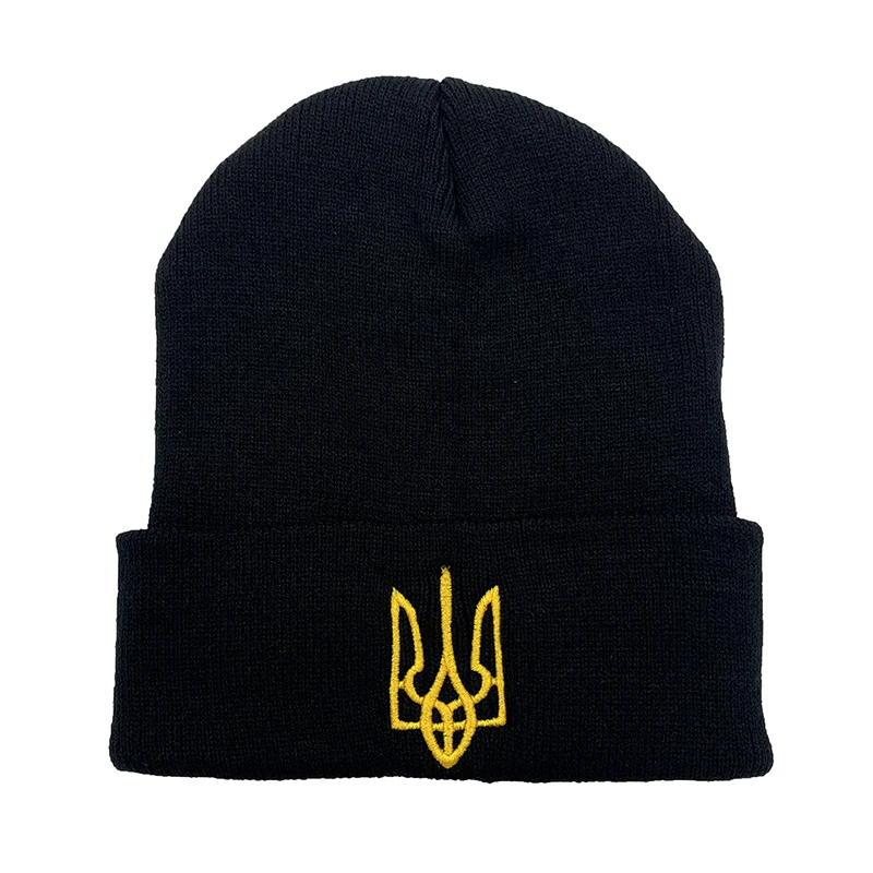 

Ukraine Spetsnaz Winter Beanies For Men Embroidery Winter Warm Knitted Hat For Women Skullies Bonnet Alpha Group Military cap