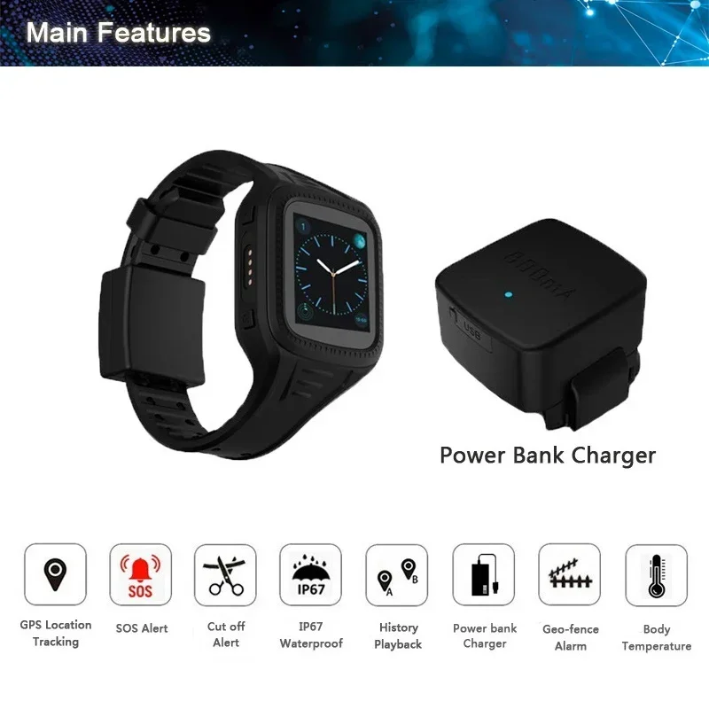 GPS-трекер с защитой от несанкционированного доступа лодыжки электронный