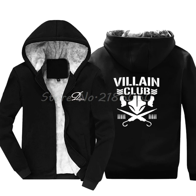 

Villain Club Sweatshirt Njpw Kenny Omega Bullet Young Bucks Men's Keep Warm Cotton Hoodies Hip Hop Jackets Harajuku Streetwear