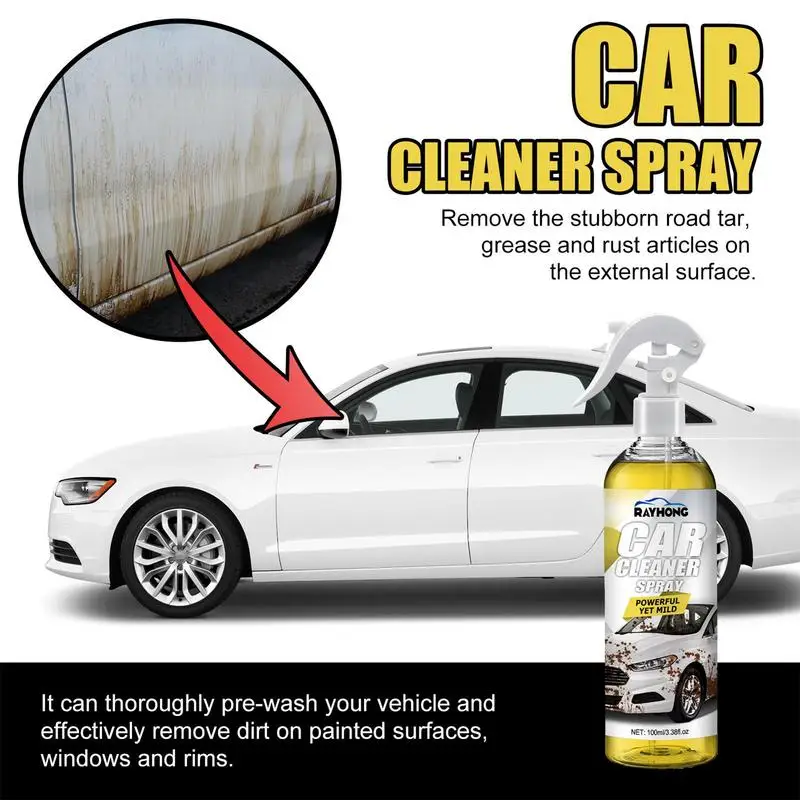 Car Cleaner Spray Multipurpose Car Seat Leather Glass Cleaner Dust And Dirt Removal Spray For Home Garage Cars Trucks SUVs